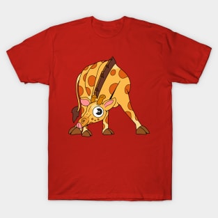 Giraffe Cartoon Funny T-Shirt